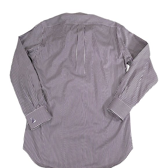 Peter Millar Men's Long Sleeve Purple White Striped‎ Button Down Shirt Size Med - Picture 7 of 8